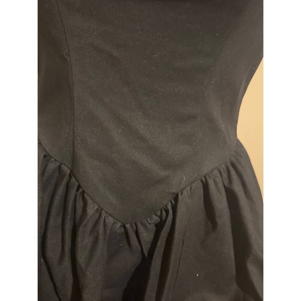 Showpo Black Halter Neck Corset Basque Waist Midi Dress size 2  milkmaid Goth - Picture 4 of 11